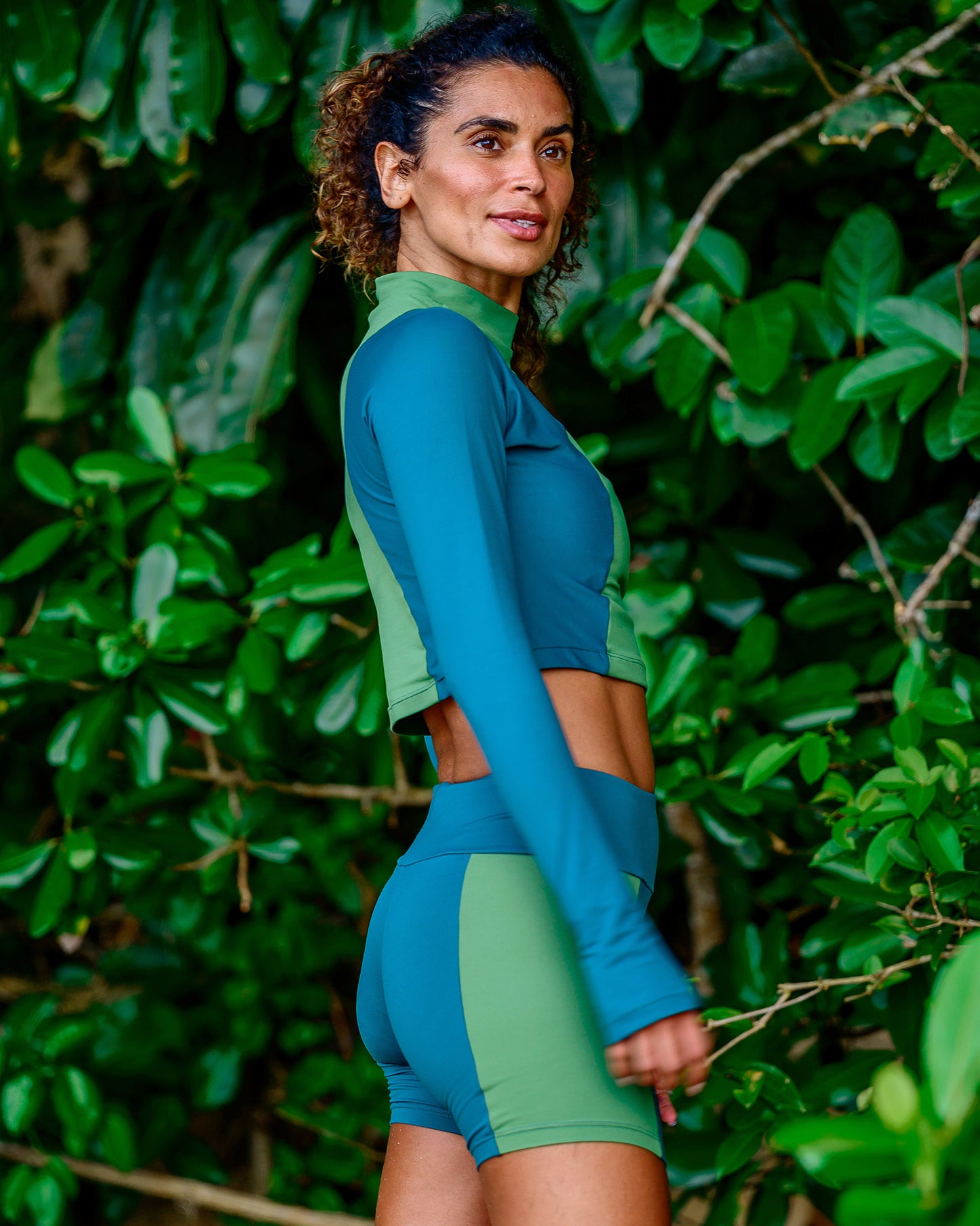 Shorts Rita Bicolor Floresta