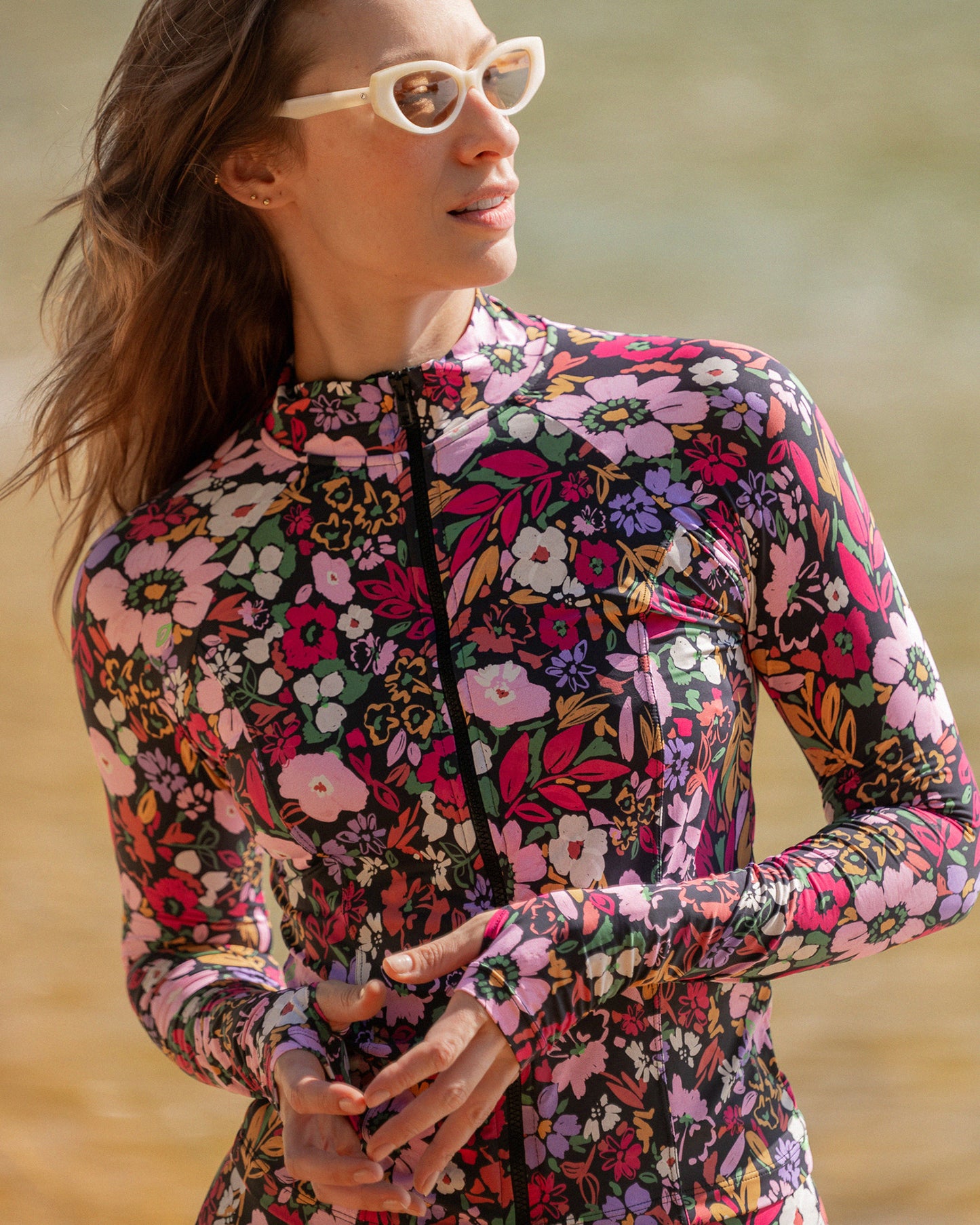 Jaqueta Esportiva Black Flower