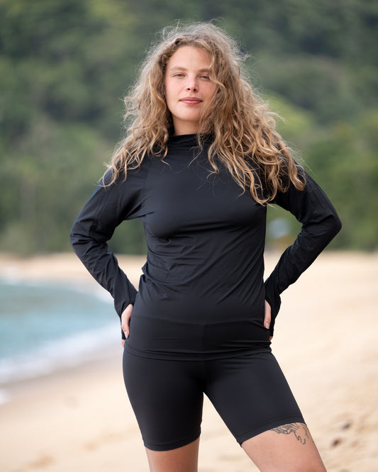 Camiseta Unissex Manga Longa UV Preto