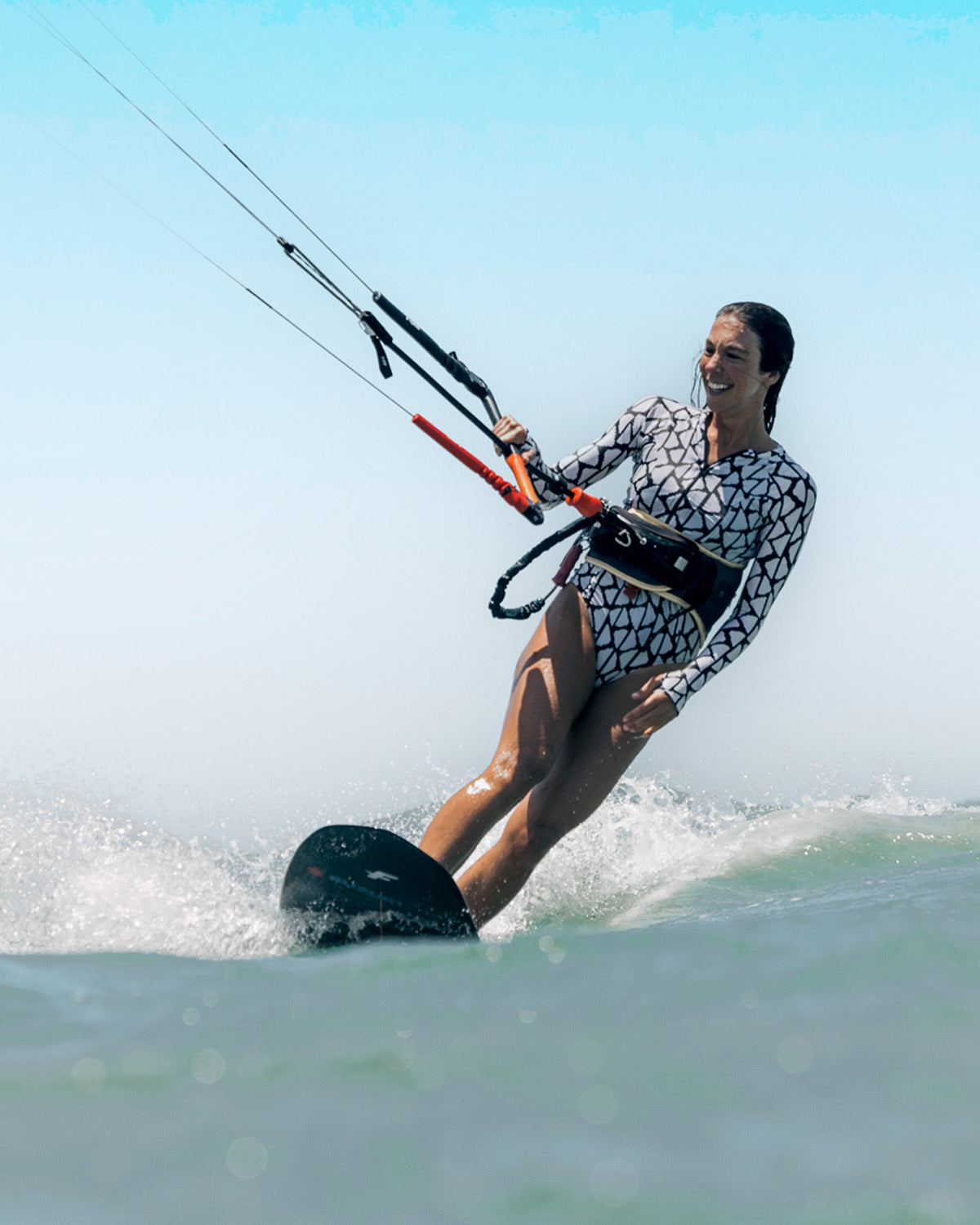 Maiô Manga Longa Lily Geometric